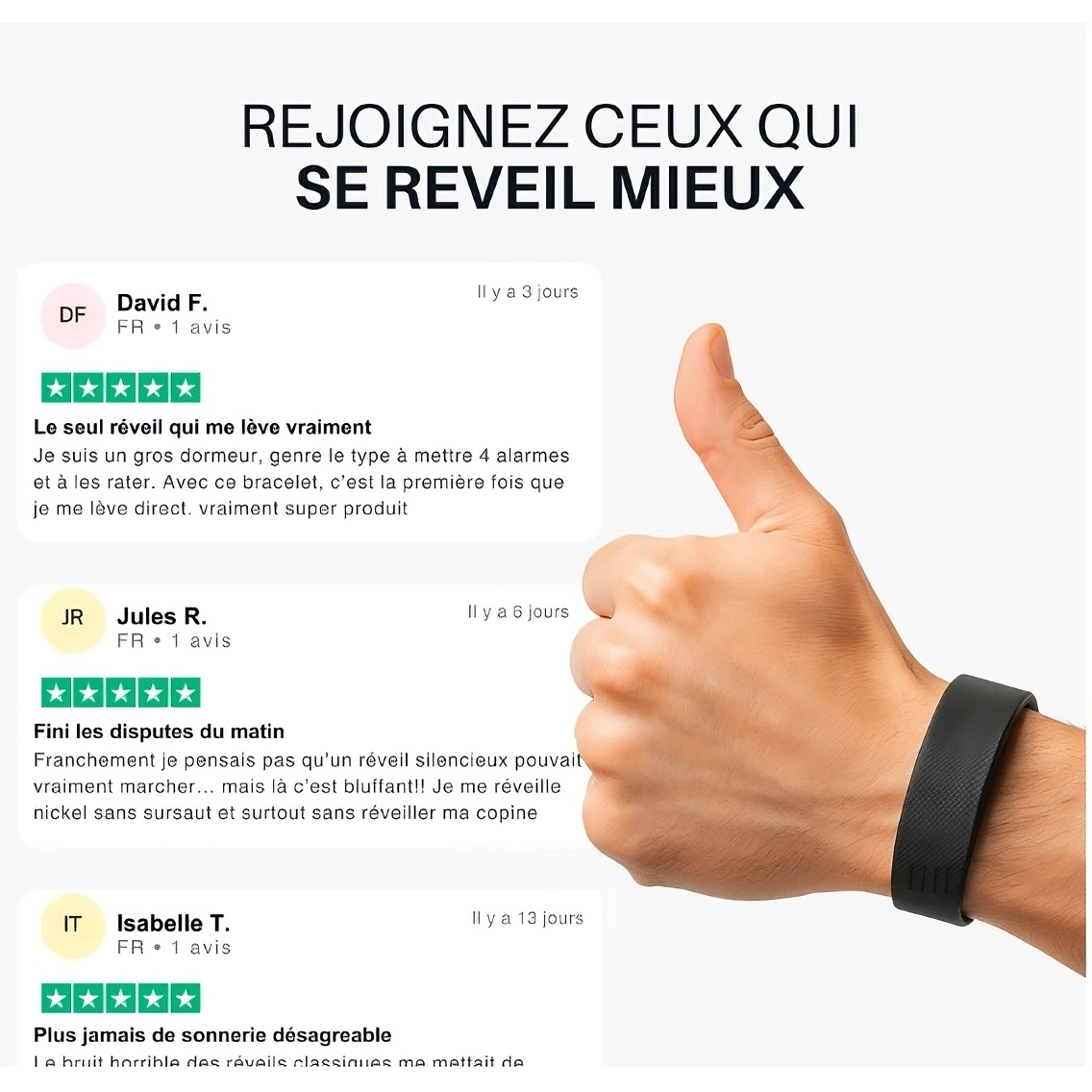 Bracelet réveil intelligent