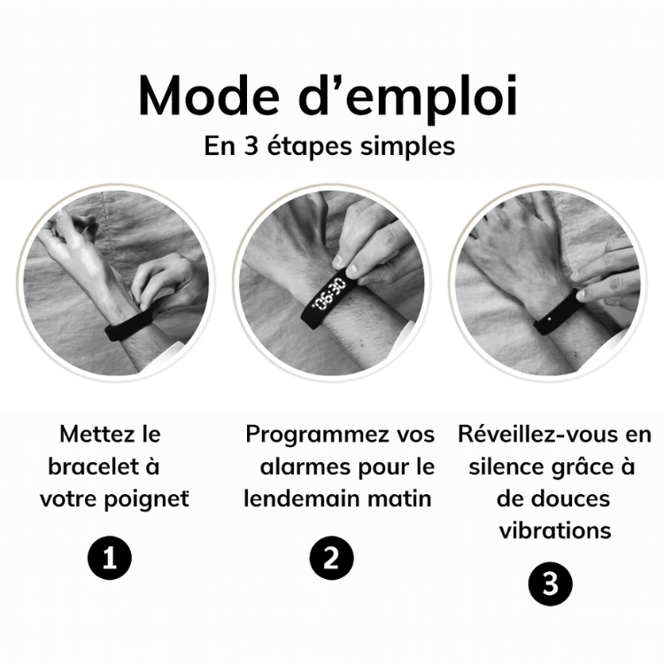 Bracelet réveil intelligent