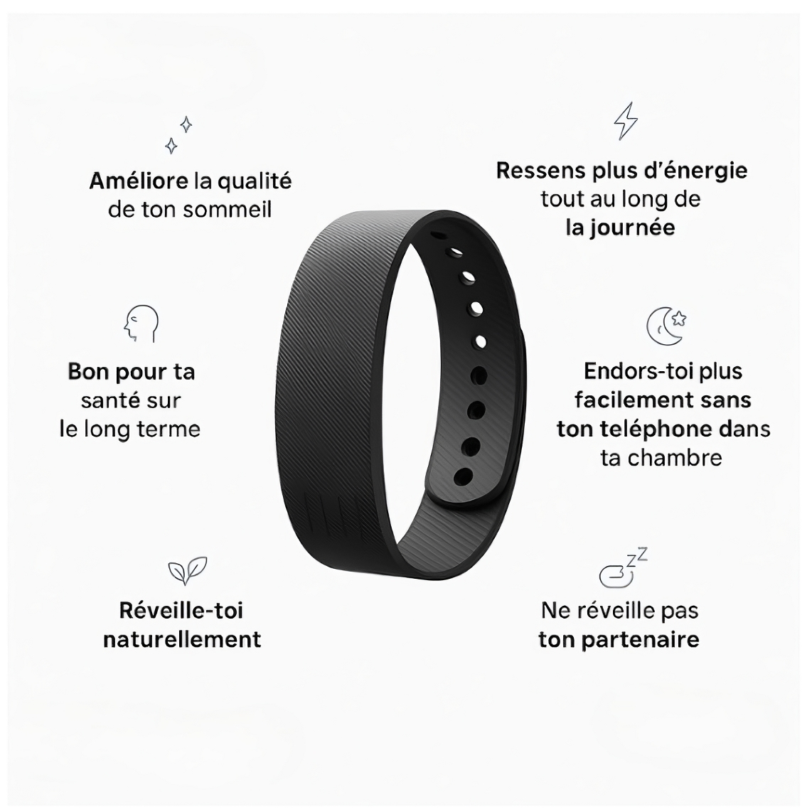 Bracelet réveil intelligent