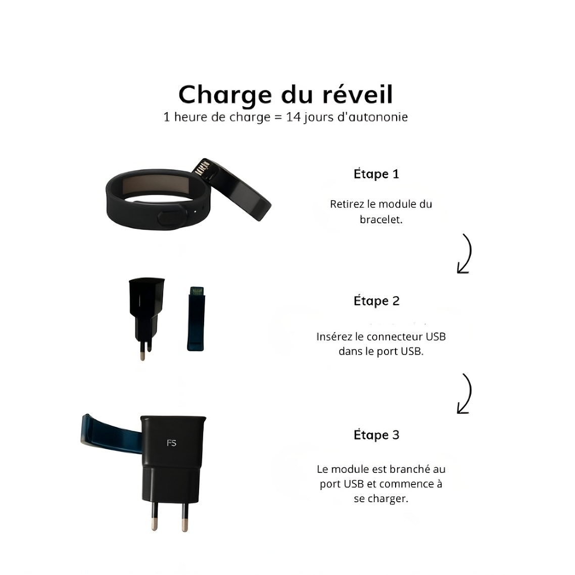 Bracelet réveil intelligent
